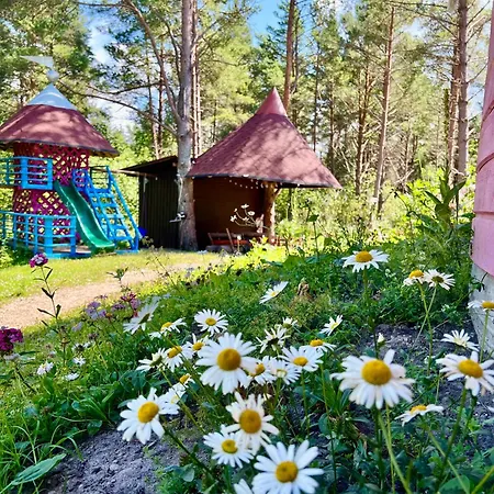 Roosa Maja Parvesaunaga Alpehytte *